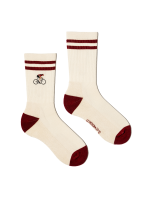 Le Patron Crew Cyclist Socks spanish red