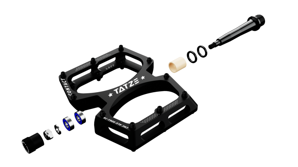 TATZE CONTACT Junior Pedal, schwarz