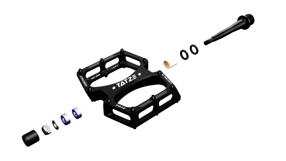 TATZE CONTACT Kids Pedal, schwarz