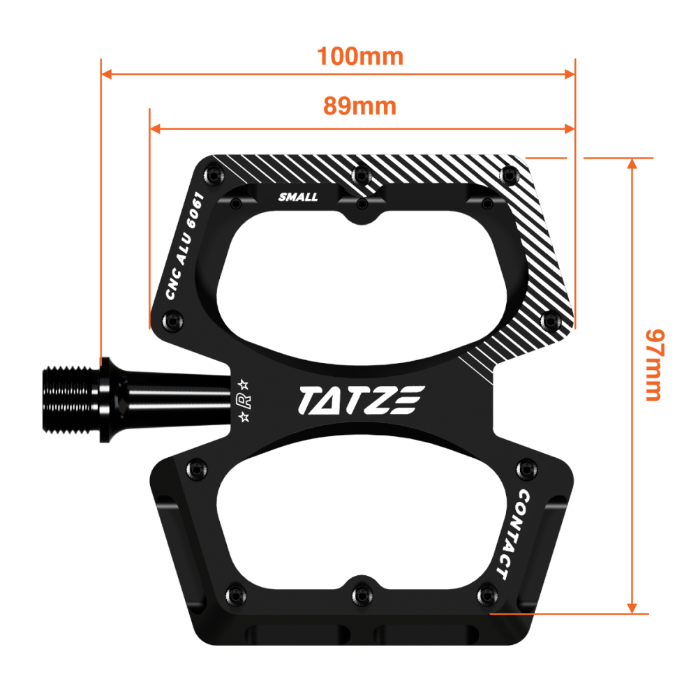 TATZE CONTACT Small Pedal, blau