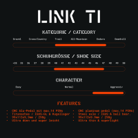 Tatze TATZE LINK Pedal Titan, rot