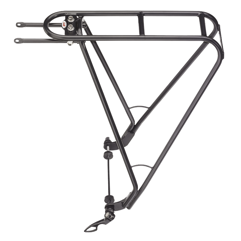 Gepäckträger, Disco 28", schwarz, CrMo-Stahl