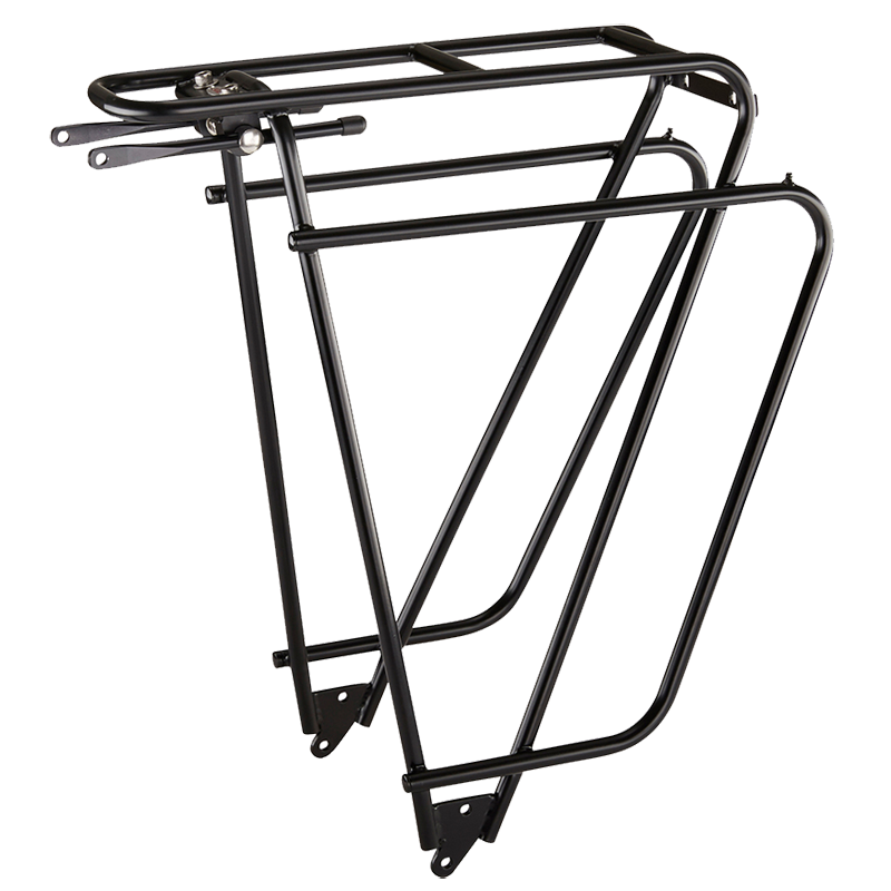 Gepäckträger, LOGO Classic 26"-28", schwarz, CrMo-Stahl