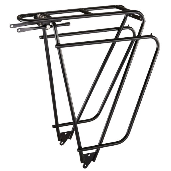 Gepäckträger, LOGO Classic 26"-28", schwarz, CrMo-Stahl