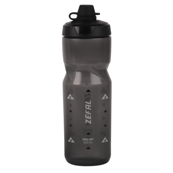 Bidon, SENSE SOFT no mud 80, 800ml, SMOKE BLACK/BLACK-GREY, SOFT-CAP Silikon