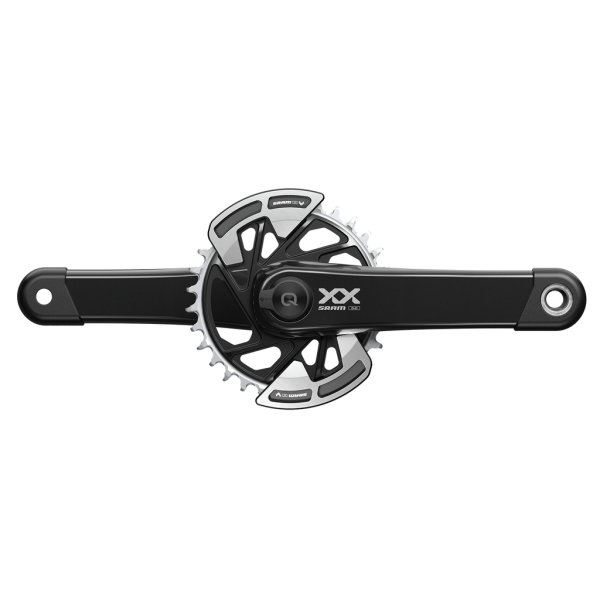 Quarq power meter crankset spindle xx eagle axs transmission mtb wide dub, black, 1