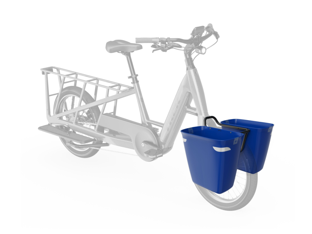 Trek Korb Fetch+ 2 Frontpacktaschen-/Gepäckträger-Kit Navy