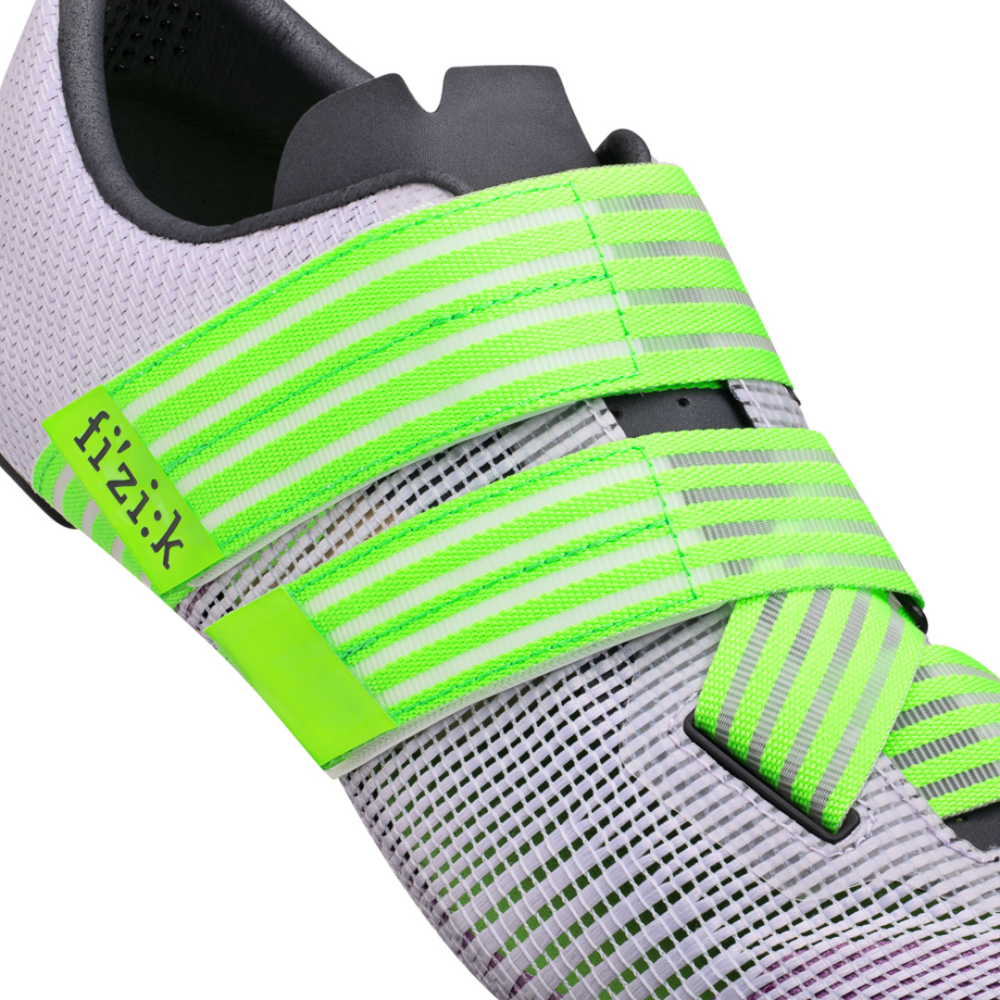 Fizik Powerstrap Aeroweave Shoes violett/neongrün 43