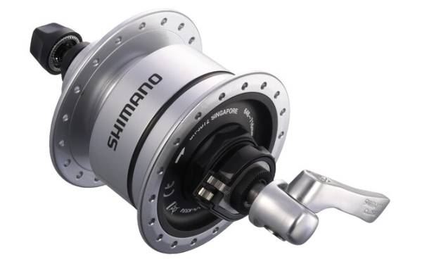 Shimano Nabendynamo DH-3D72 100 mm Center-Lock 36-Loch 6V/3.0W QR silber