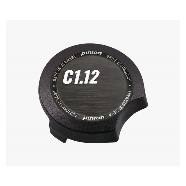 Pinion SCHALTBOXDECKEL C1.12 aus faserverstärktem Kunststoff mit C1.12-Plake