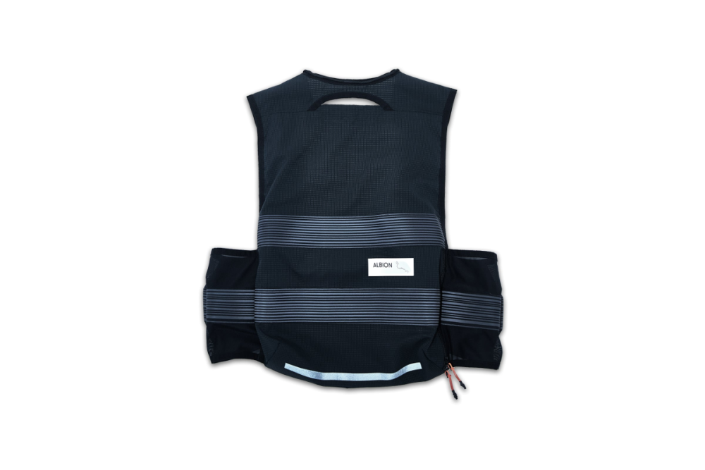 Albion Cycling Visibility Cargo Vest (Black/Reflective)
