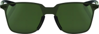 100percent Legere Square Brille Soft Tact Army Green -Grey Green L