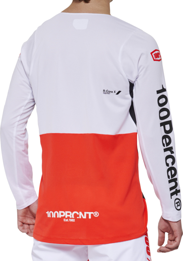 100percent R-CORE-X Long Sleeve Jersey black/peach L