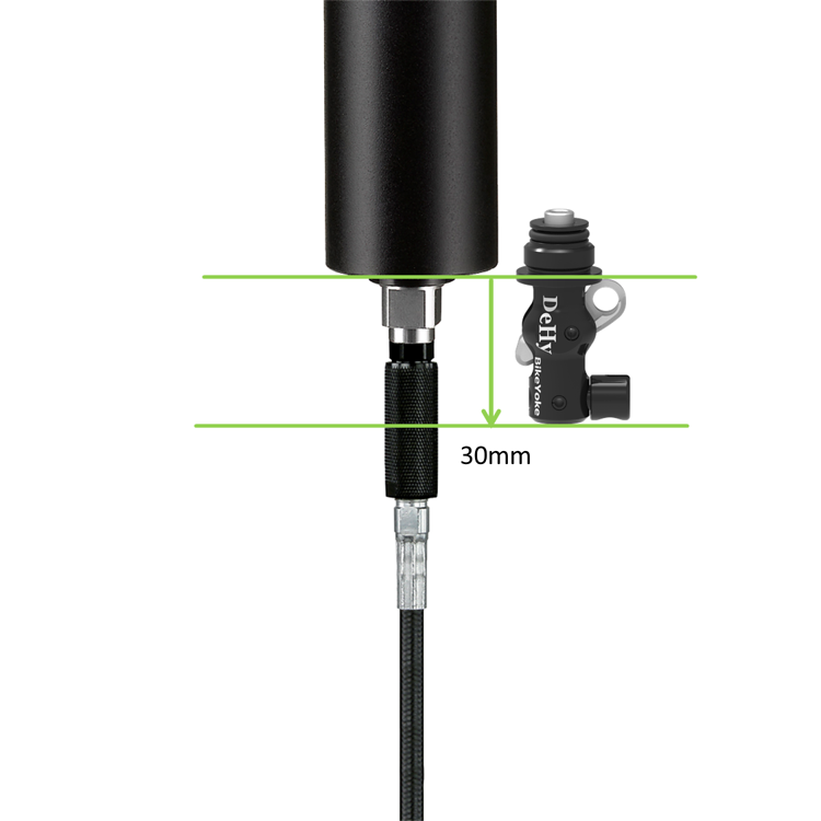 BikeYoke DeHy Basic A1/A2 Ansteuerungseinheit ohne Hebel für RockShox Reverb 2011 - 2016 (OHNE RockShox Logo