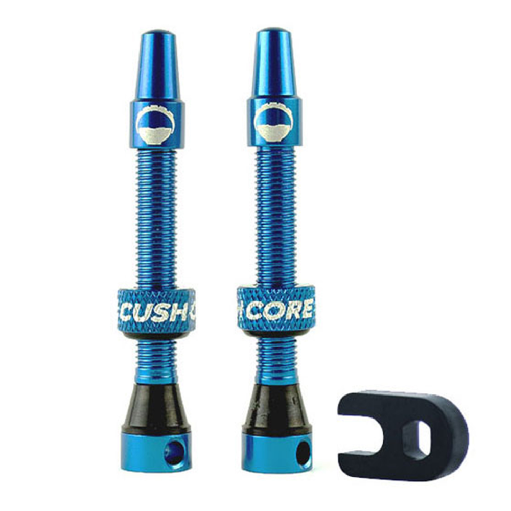 CushCore Tubeless Presta Air Valve Tubeless, 44 mm, /pièces. Royal Blue.