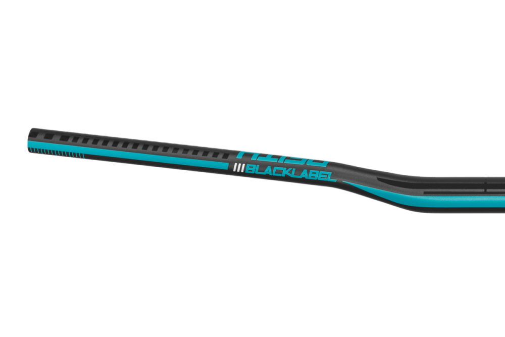Deity Blacklabel 800 Lenker, 800 mm, 15 mm Rise, 31.8 mm Lenkerklemmung. Black / Turquoise.