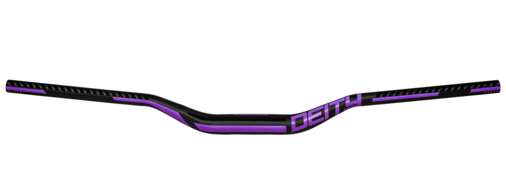 Deity Racepoint Lenker, 810 mm, 38 mm Rise, 35 mm Lenkerklemmung. Black / Purple.