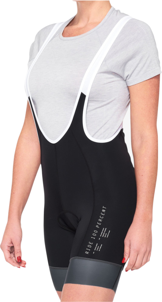 100percent Damen BIB Shorts Exceeda schwarz-charcoal S