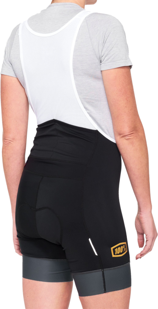 100percent Damen BIB Shorts Exceeda schwarz-charcoal S