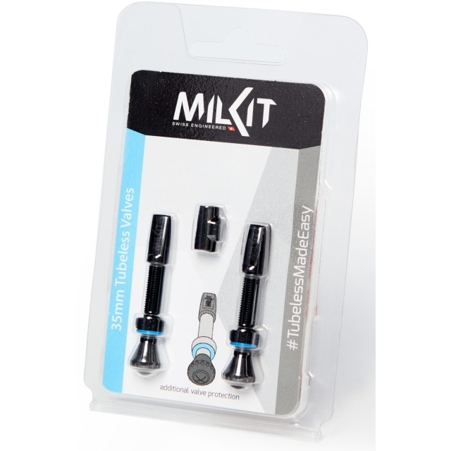 milKit Tubeless Ventil Valve Pack 55, 55mm Ventile, 2 Stück