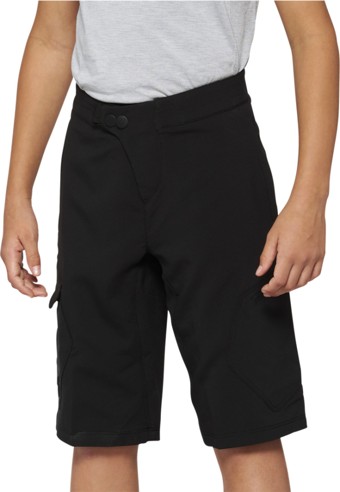 100percent Shorts Ridecamp Youth w-Liner schwarz 22
