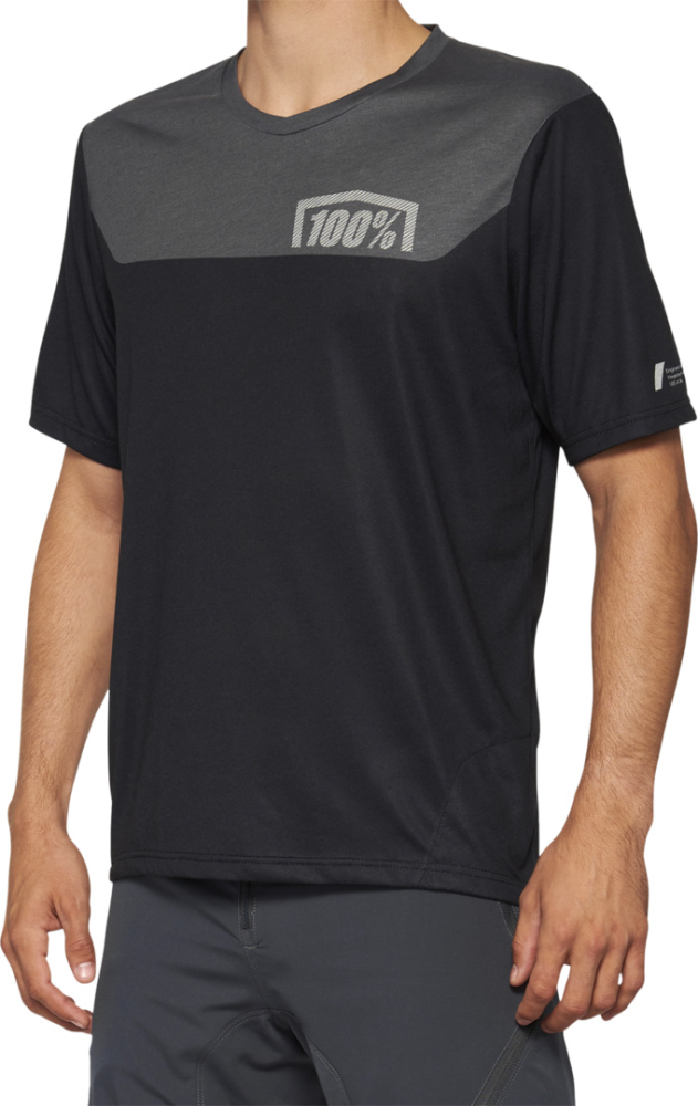 100percent Jersey Airmatic schwarz-charcoal S