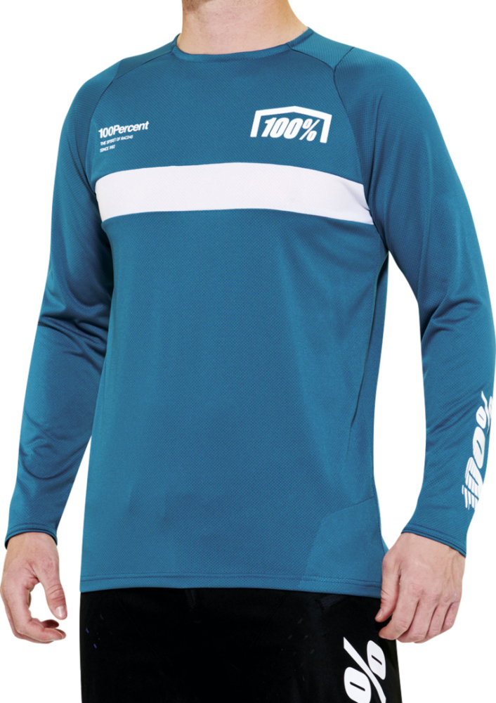 100percent R-CORE Long Sleeve Jersey Gulf XL