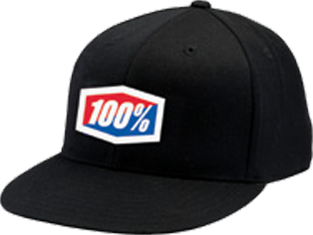 100percent Hut Official J-Fit Flexfit schwarz L