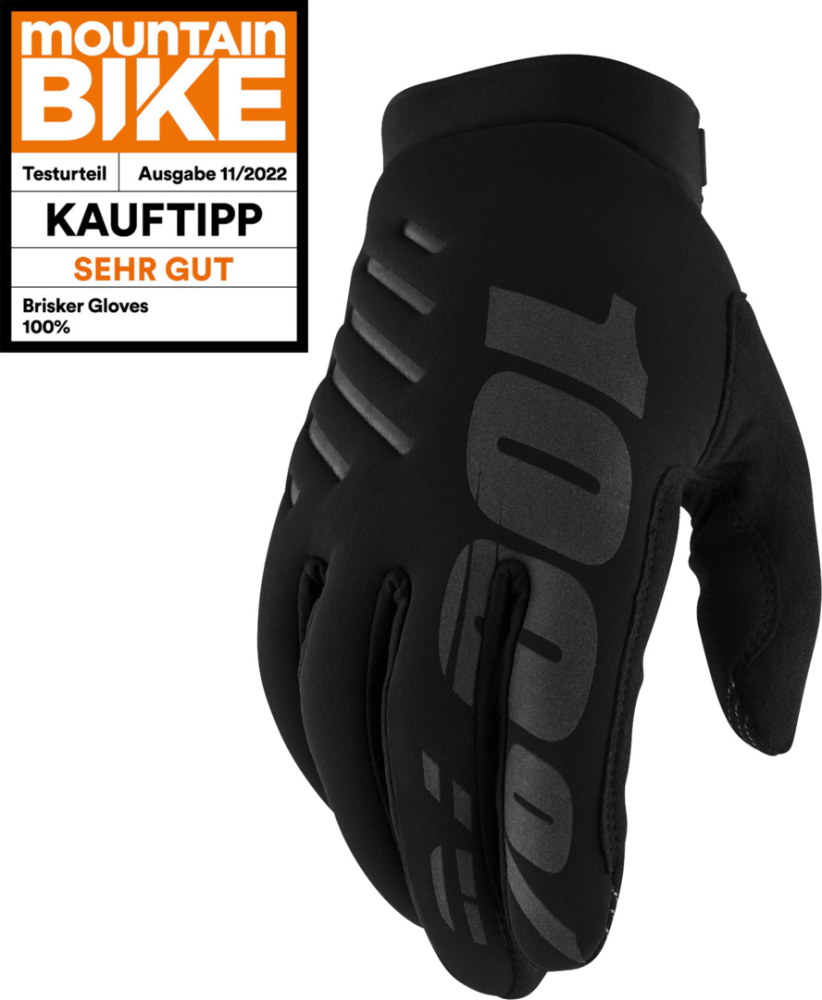 100percent Damen Handschuhe Brisker schwarz L