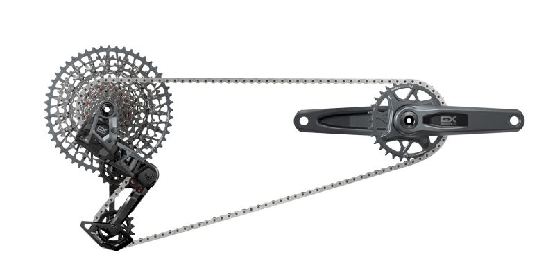 SRAM GX Eagle T-Type AXS Groupset 165 32Z, RD, Controller, Kette, Kassette