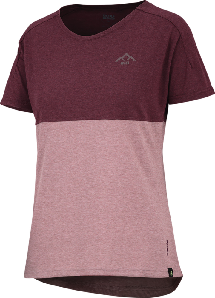 IXS Kids Flow Mountain Tech Tee taupe-raisin KM