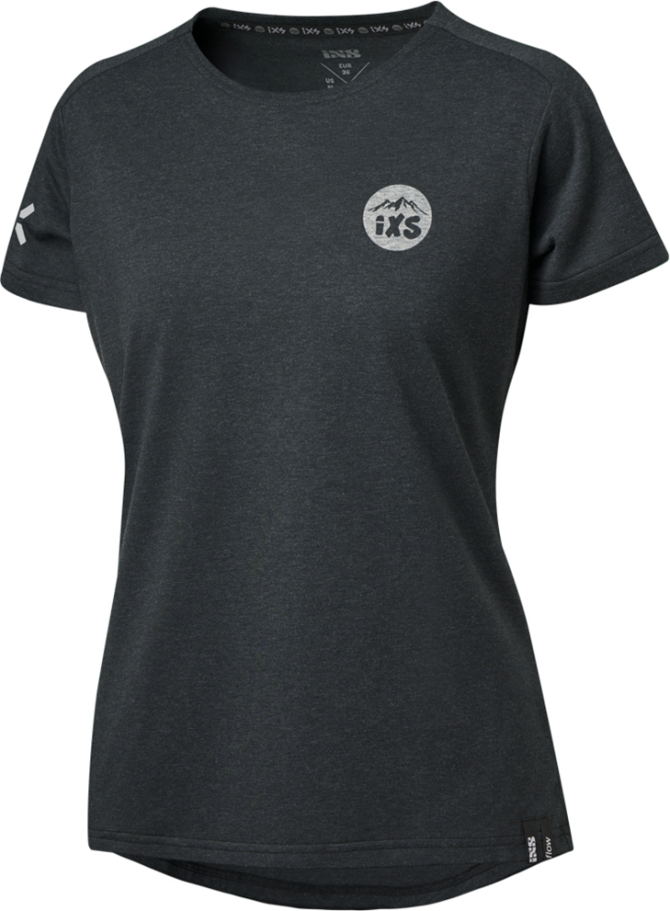 IXS Damen Flow 1.2 Tech Tee schwarz 44