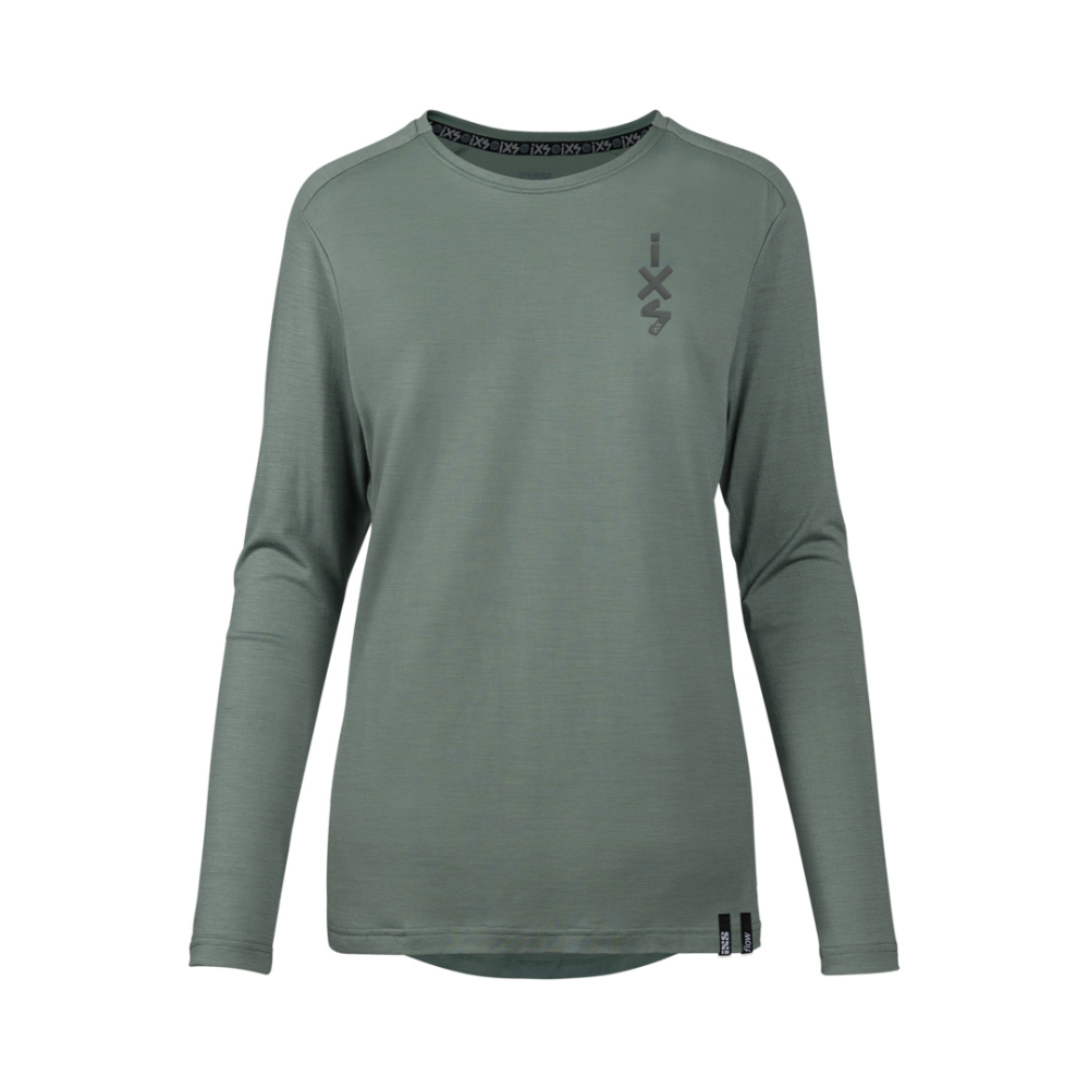IXS Damen Flow Merino Langarm Jersey sage 34