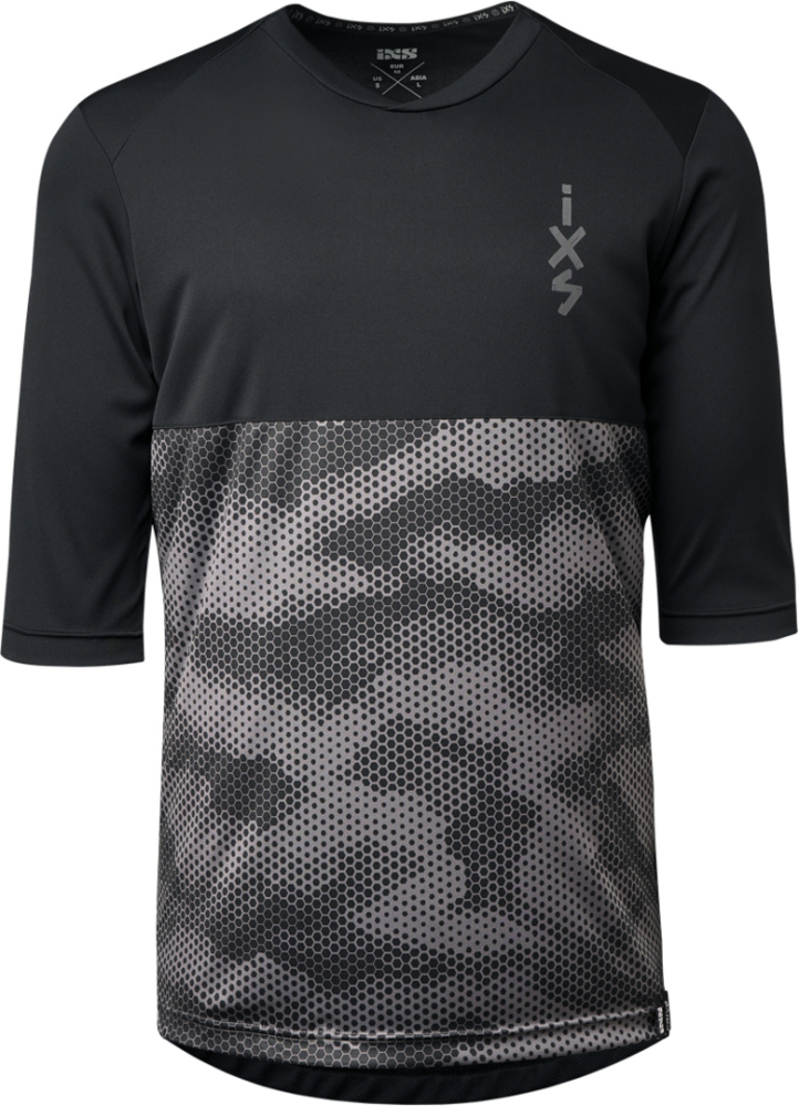 IXS Carve 1.0 3/4 Jersey schwarz-graphit L
