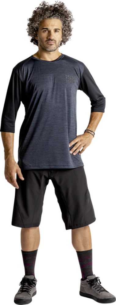 IXS Carve X Jersey schwarz-solid schwarz M