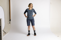 IXS Women's Carve X 3/4 Henley storm-marine 36