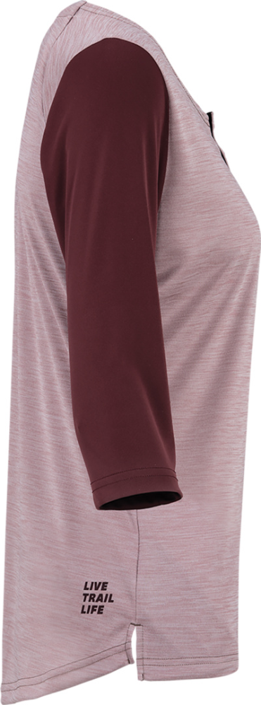 IXS Women's Carve X 3/4 Henley taupe-raisin 42