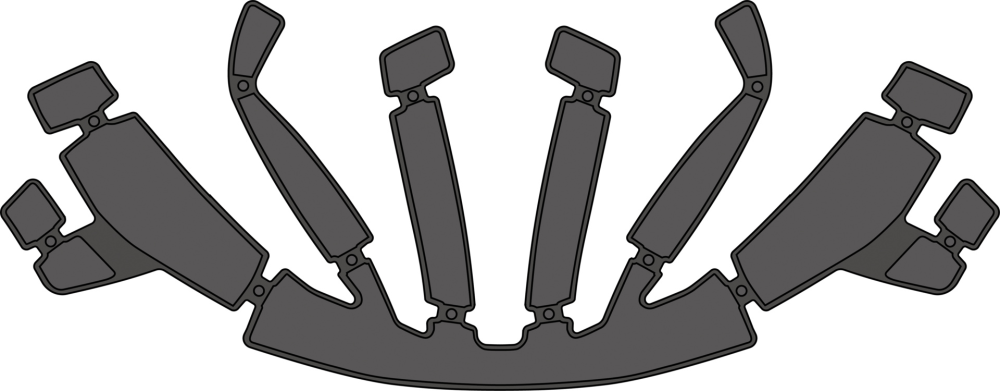 IXS pad kit MIPS Trigger FF schwarz XS