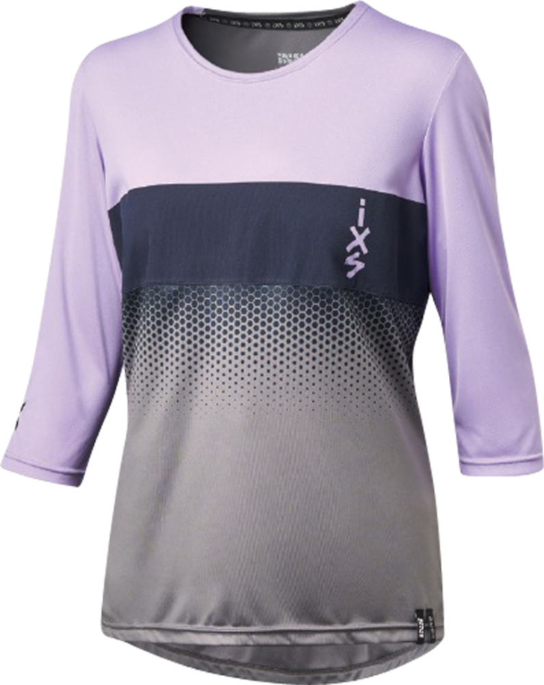 IXS Damen Carve 1.0 3/4 Jersey lavender-graphit 36