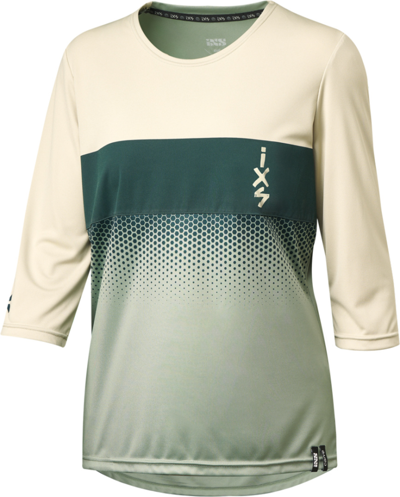 IXS Damen Carve 1.0 3/4 Jersey sand-sage 42