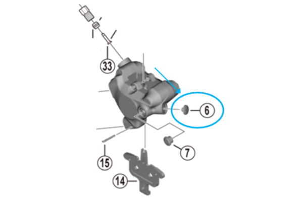 Shimano Kappe Entlüftungsschraube BR-R8170 / BR-R7170