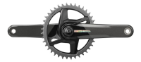 SRAM Quarq my23 power meter crankset spindle force axs 1x dub, black/iridescent, 1
