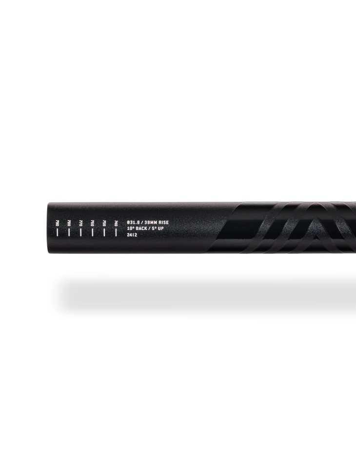 PNW Lenker, RANGE HANDLEBAR GEN 4, 800mm Breite, 31.8mm Durchmesser, 25mm Rise, grau - CEMENT GREY, für