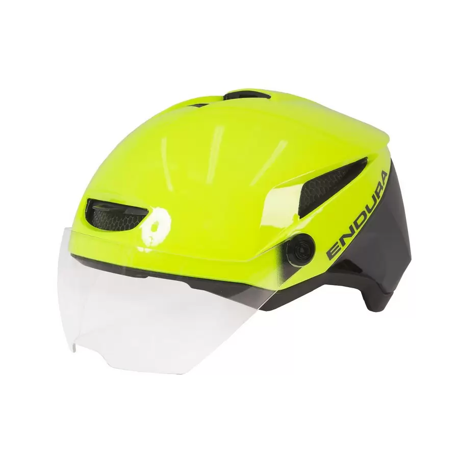 Endura Speed Pedelec Helm: Neon-Gelb - M-L