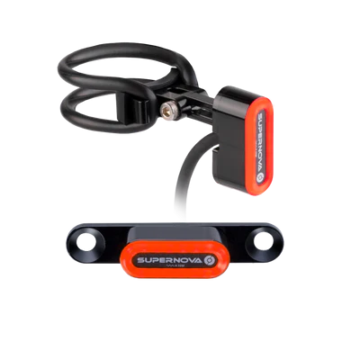 Supernova Rücklicht / TL3 MINI 12V - Gepäckträger - 12V, Montagebreite 50mm, Kabellänge 1400mm