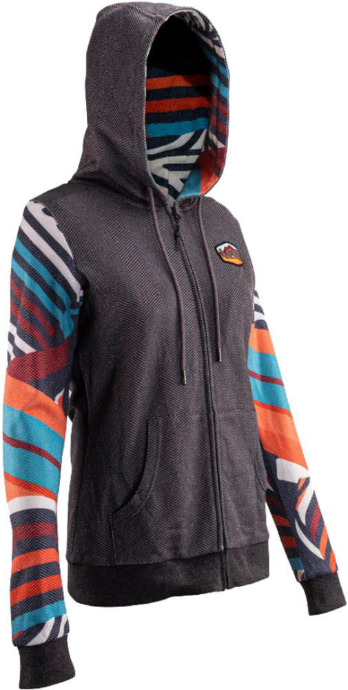 Leatt Premium Women Zip-Hoodie stripes M