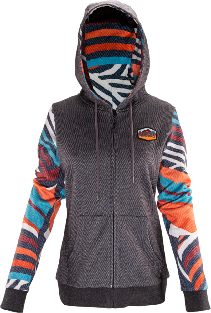 Leatt Premium Women Zip-Hoodie stripes M