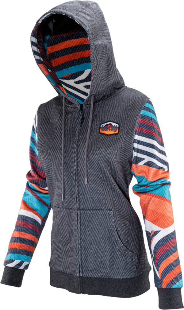 Leatt Premium Women Zip-Hoodie stripes M