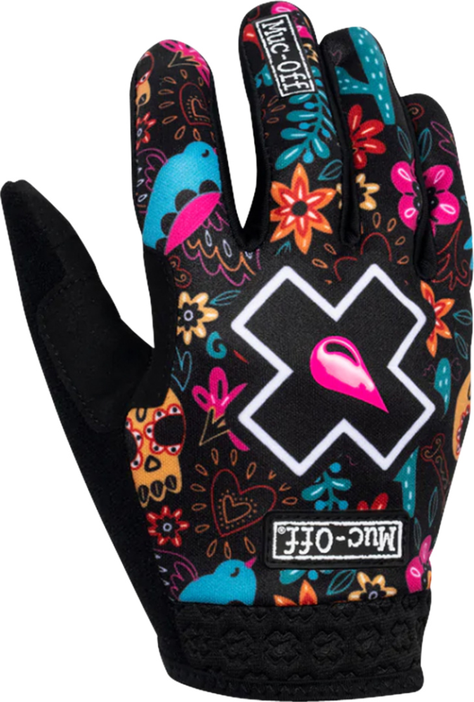 Muc-Off Kids Gloves shred hot chilli peppers schwarz schwarz KM