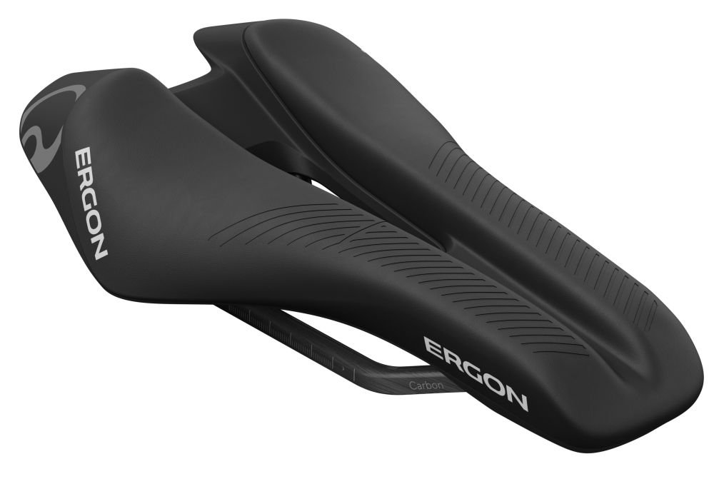 Ergon Sattel SR Tri Pro Carbon Man Front mit Öffnung black